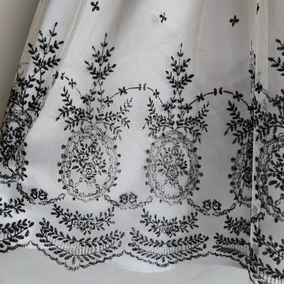 Jona Michelle Girls' Special Occasion Dress Black and White Size 8 - Picture 7 of 9